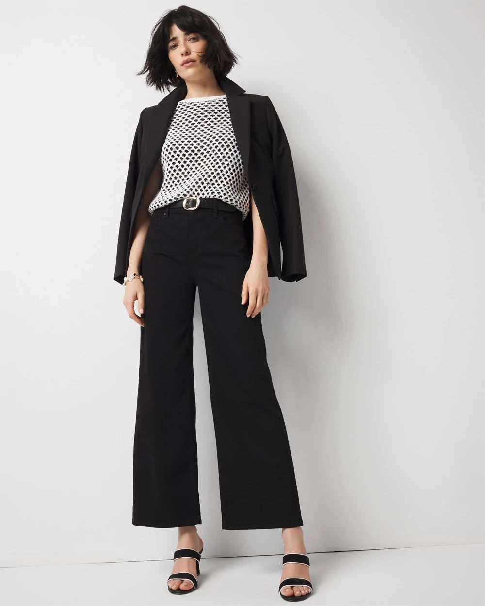 Novelty Textured Pullover Sweater | White House Black Market